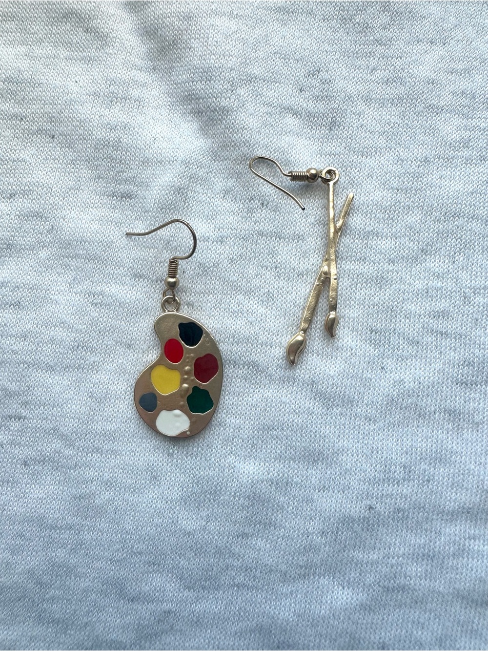 Artist Palette Dangle Earrings